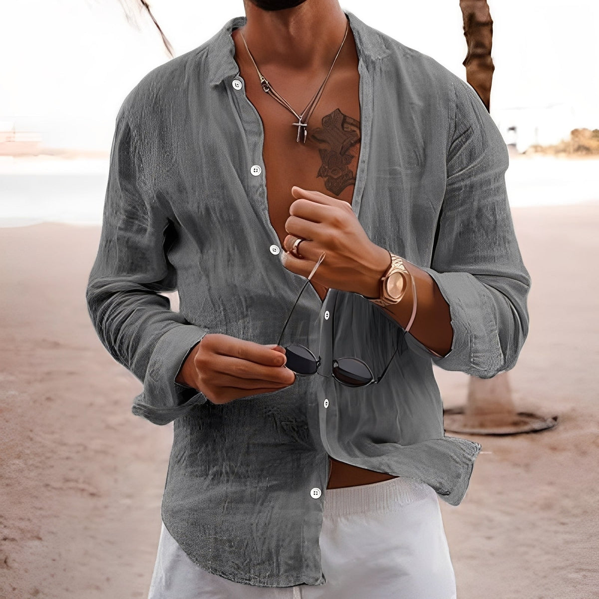 Henry - Chemise décontractée et aérée pour hommes