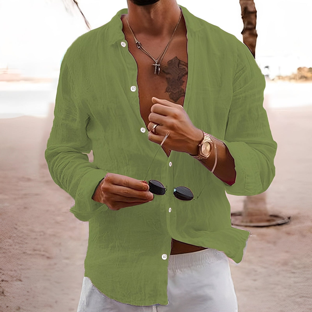 Rupert - Chemise décontractée et large pour hommes