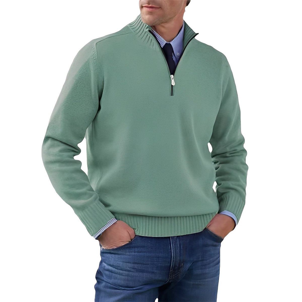 Nolan - Pull confortable avec demi-fermeture éclair