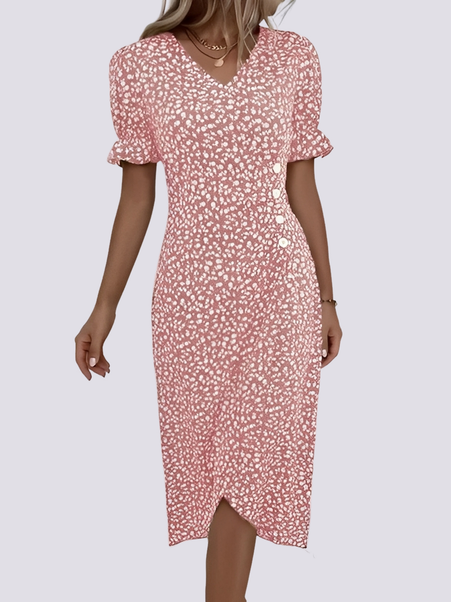 Fannie - Robe chic à imprimé floral pour femmes
