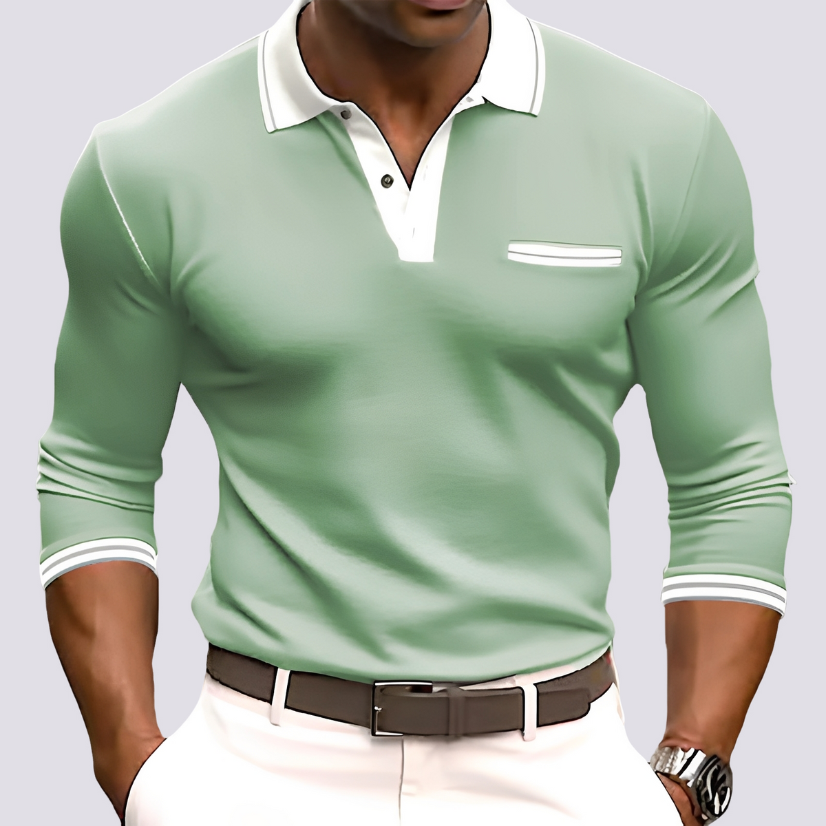 Hamish - Chemise à manches longues chic pour hommes