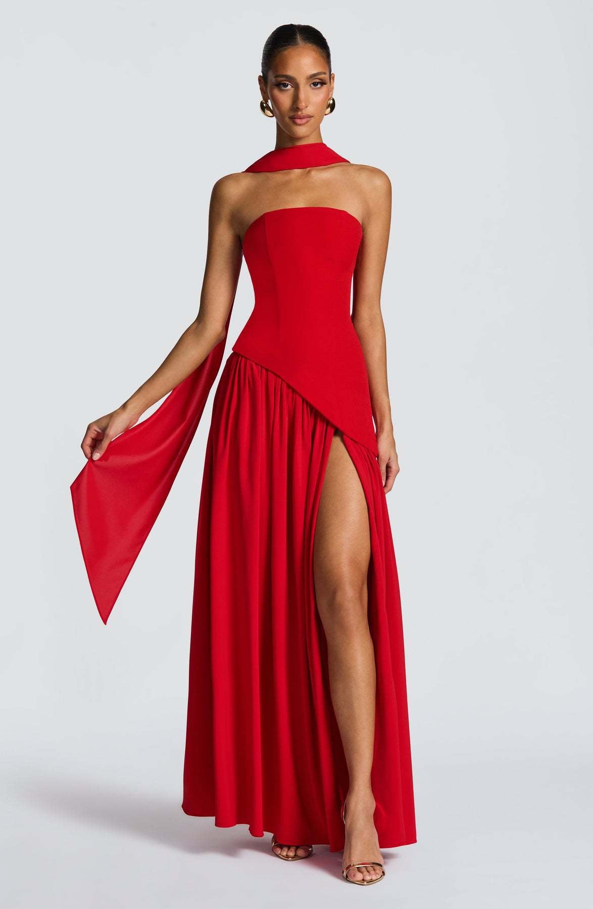 Maggie - Robe longue raffinée avec haut tube pour femmes