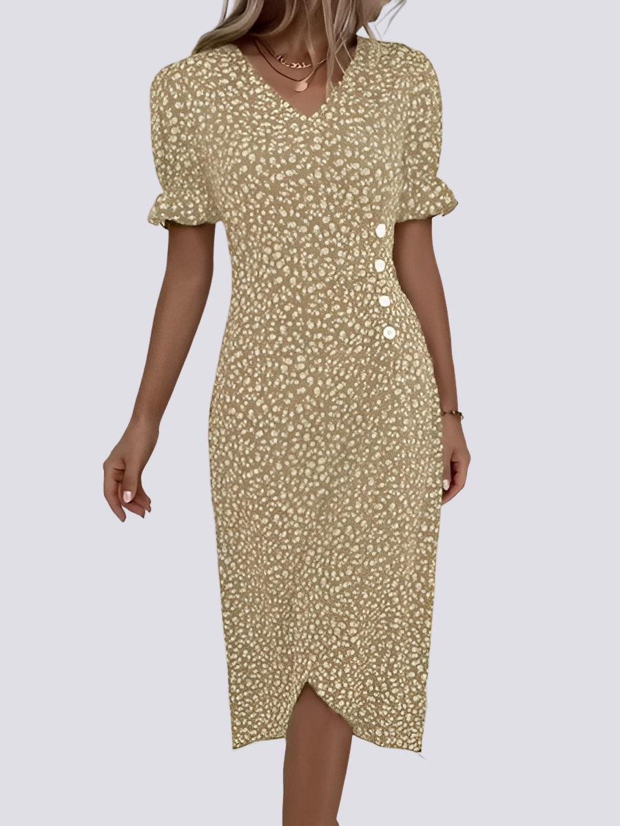 Fannie - Robe chic à imprimé floral pour femmes