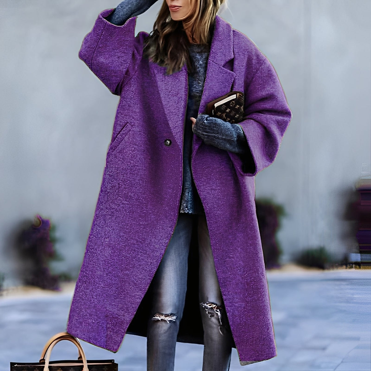 Haylie - Manteau ample, classique et élégant pour femmes