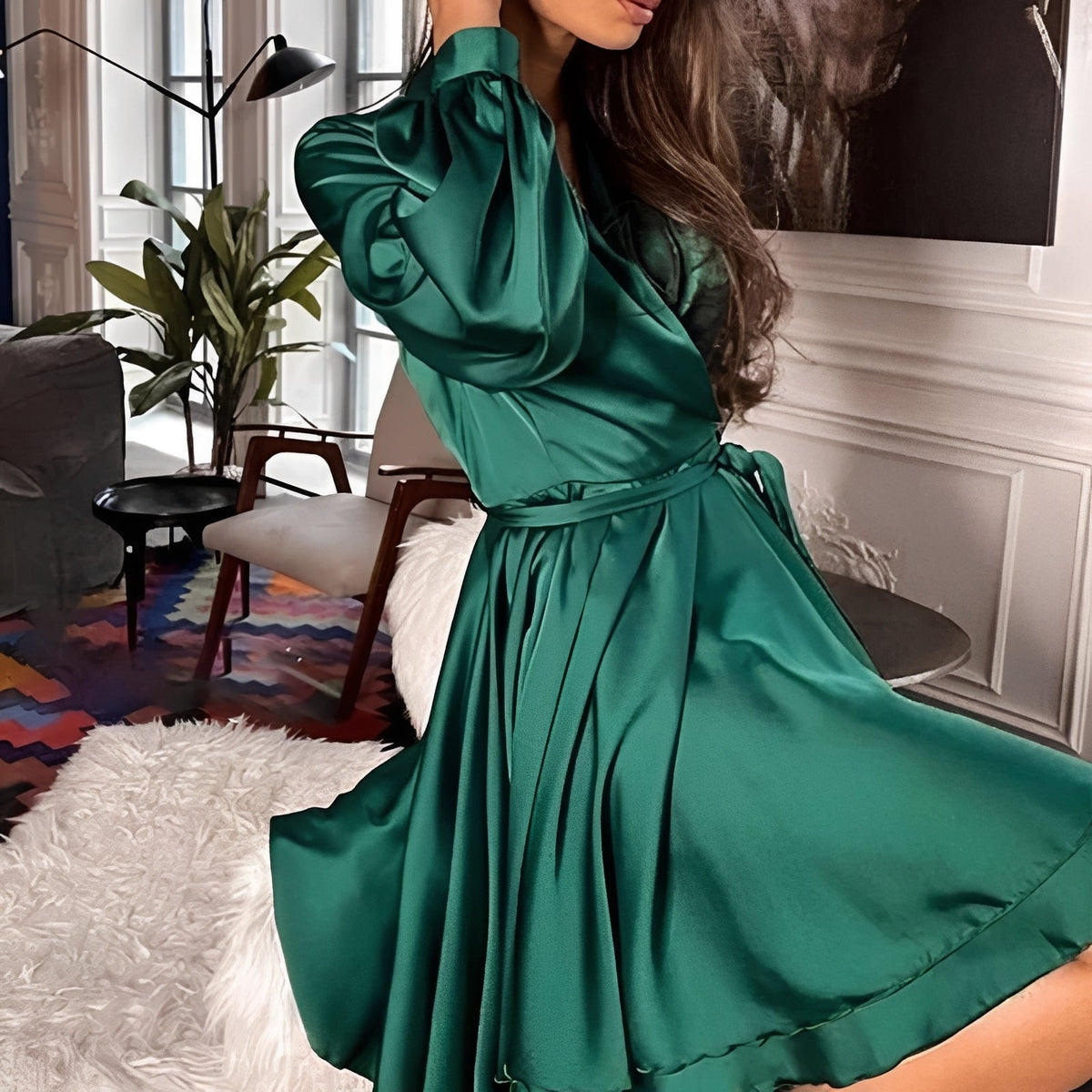 Amira - Robe chic à manches longues pour femmes