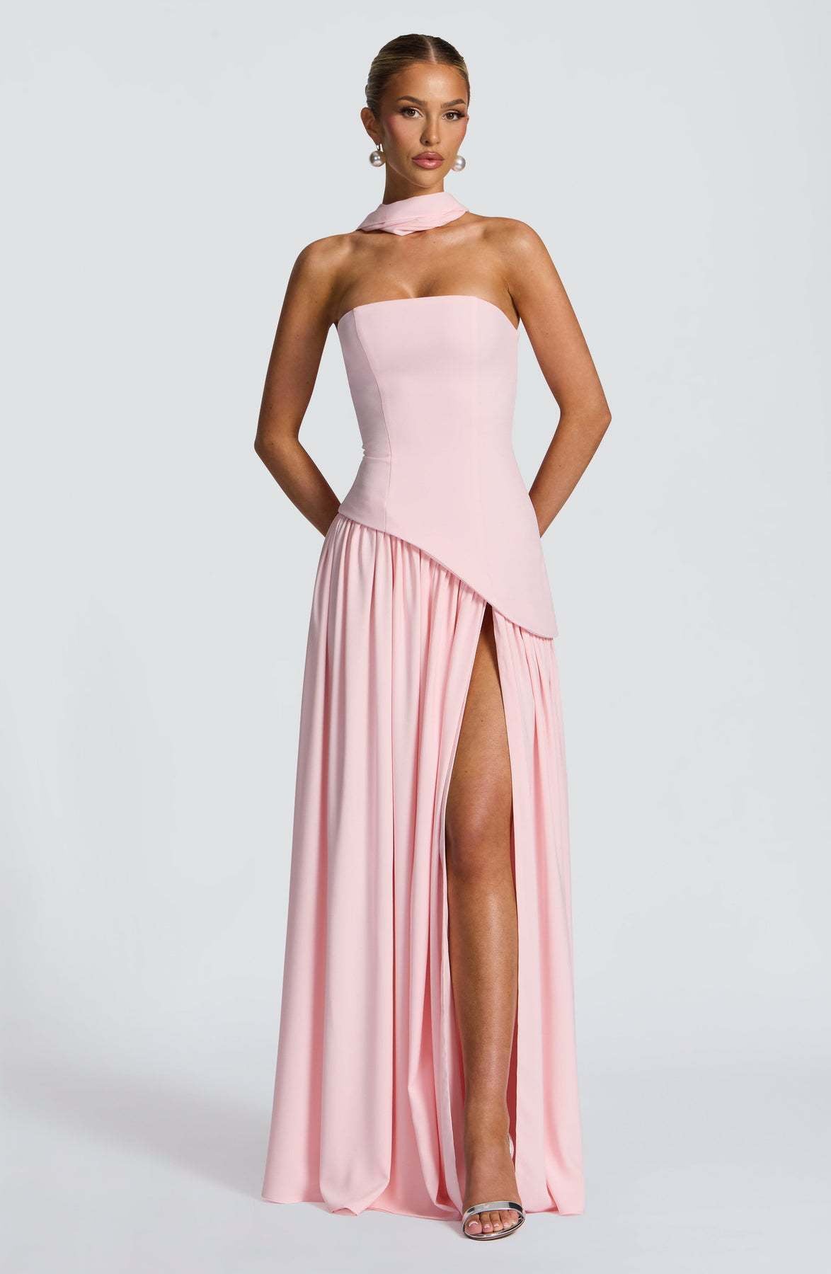 Maggie - Robe longue raffinée avec haut tube pour femmes