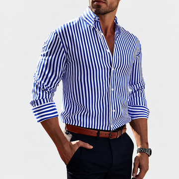 Hassan - Chemise traditionnelle à rayures pour hommes