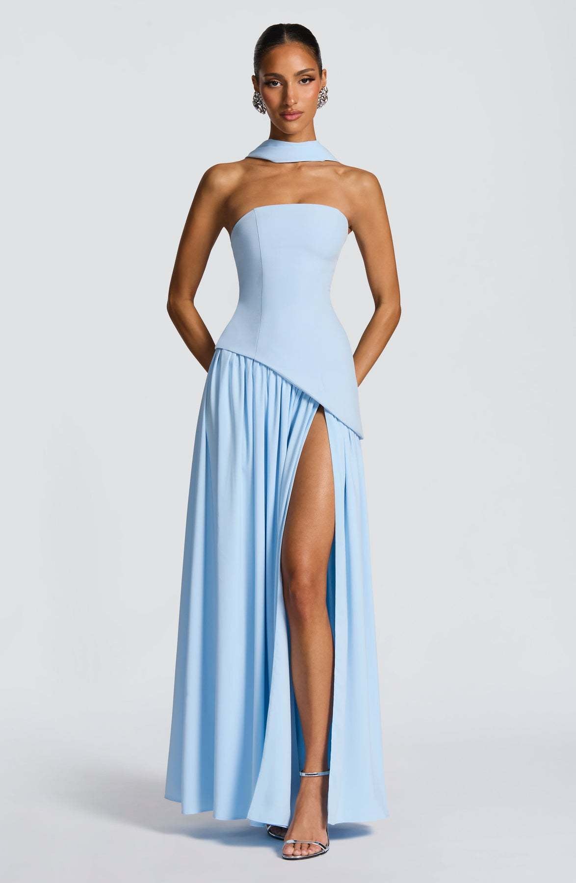 Maggie - Robe longue raffinée avec haut tube pour femmes