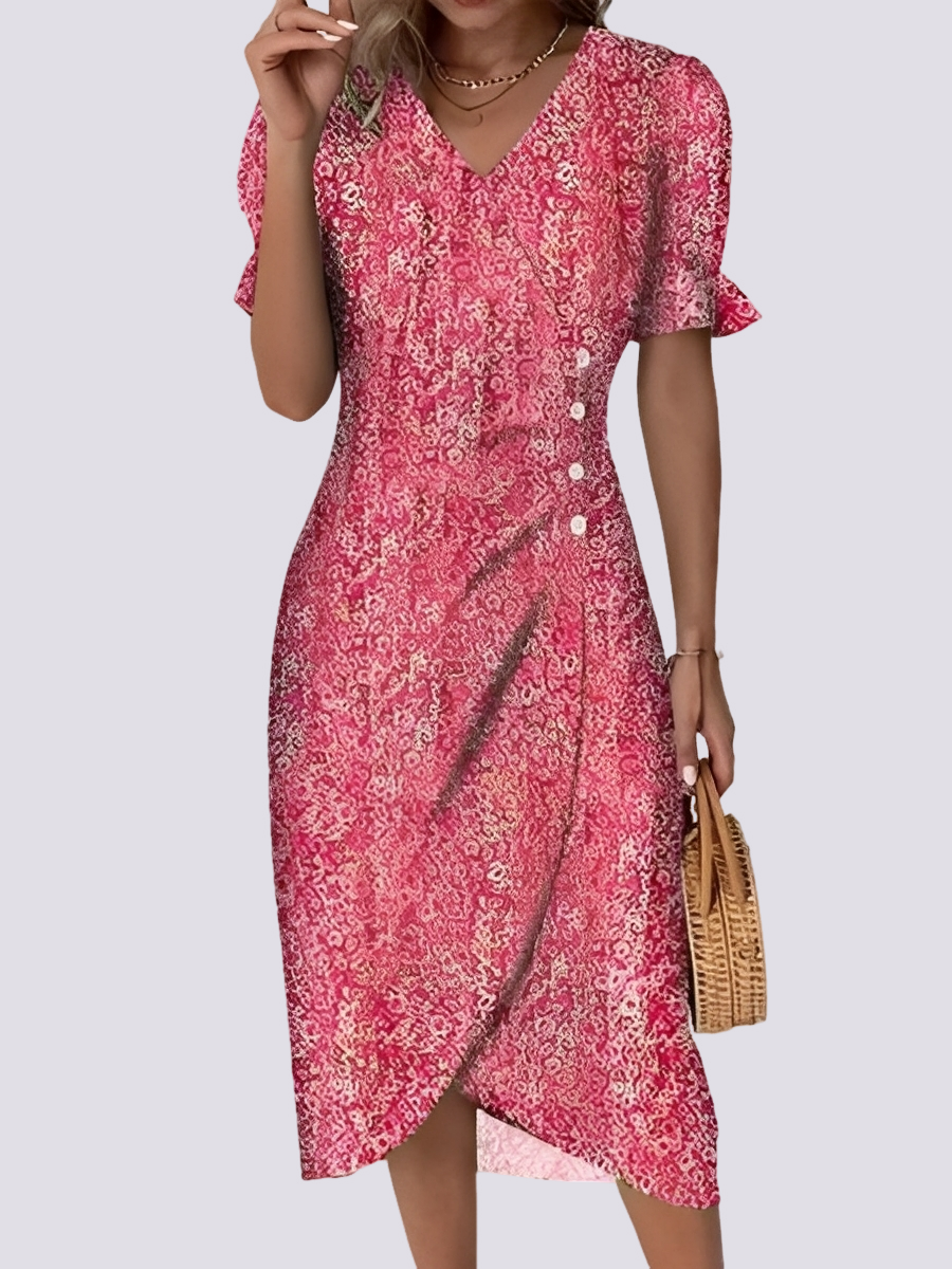 Fannie - Robe chic à imprimé floral pour femmes