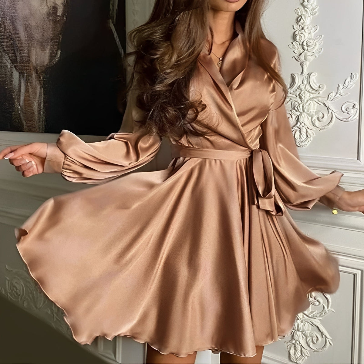 Amira - Robe chic à manches longues pour femmes