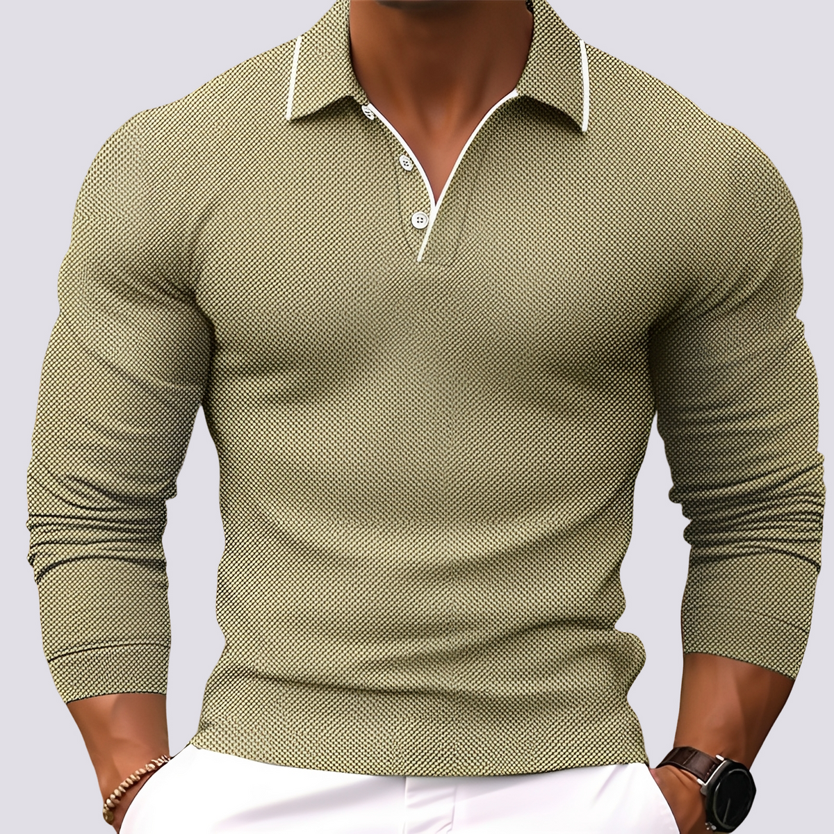Hamish - Chemise à manches longues chic pour hommes