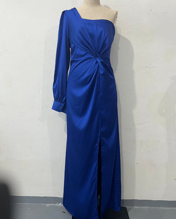 Helena - Robe chic à une épaule avec fente pour femmes