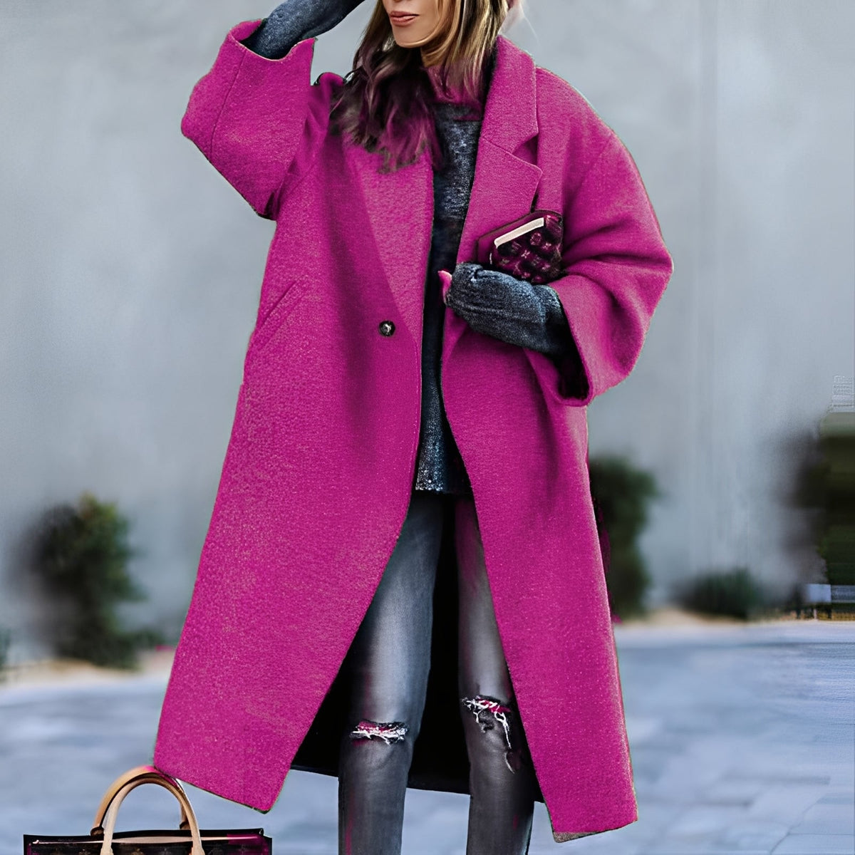 Haylie - Manteau ample, classique et élégant pour femmes