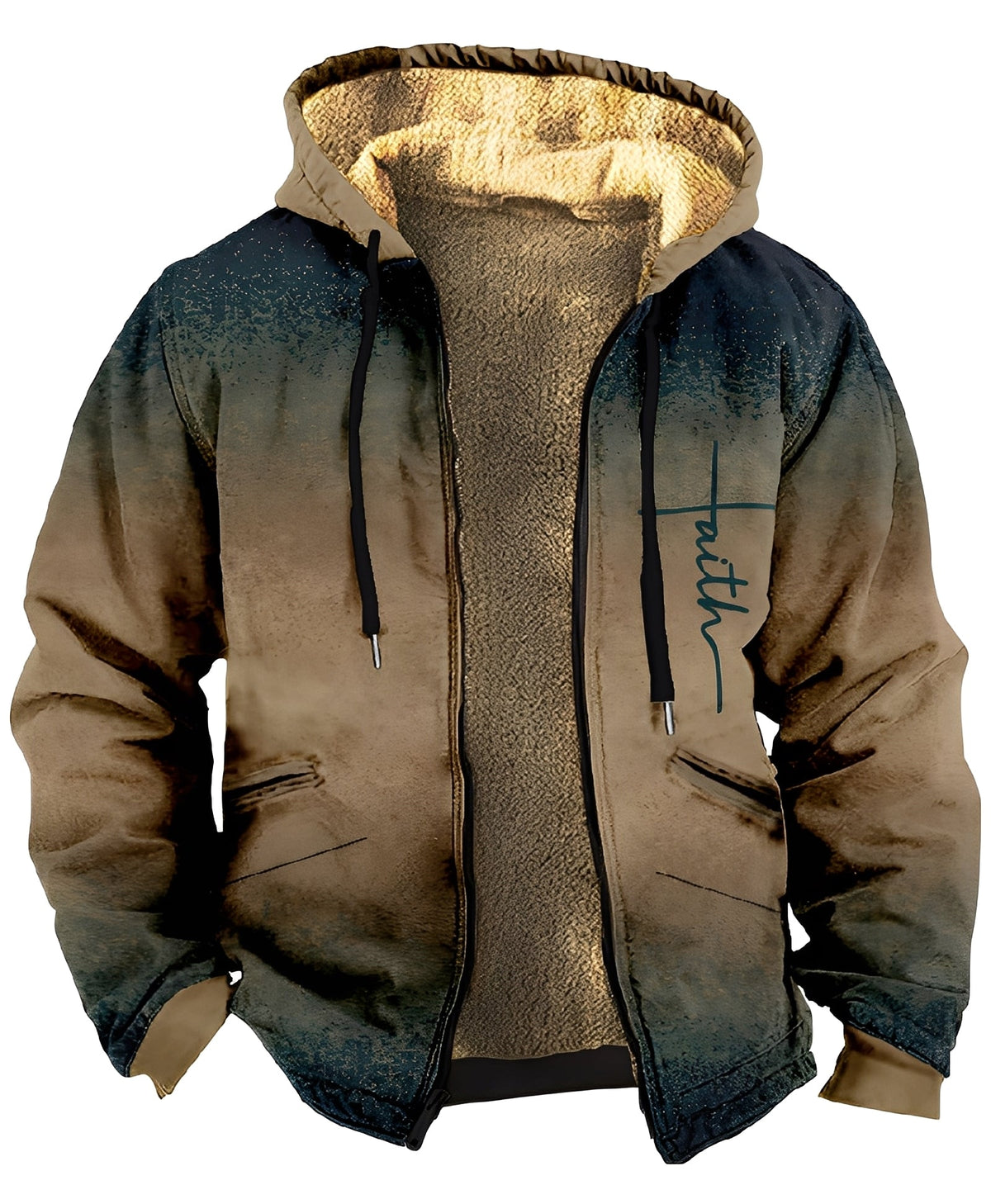 Mervin - Veste en velours colorée avec capuche pour hommes