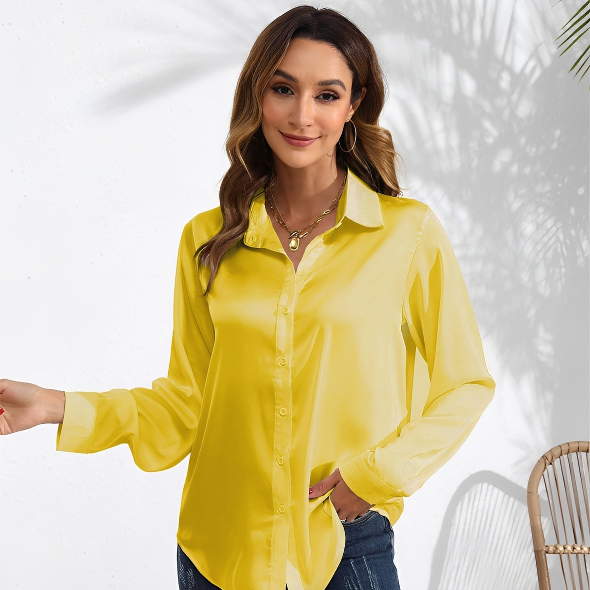 Erica - Blouse actuelle à manches longues pour femmes