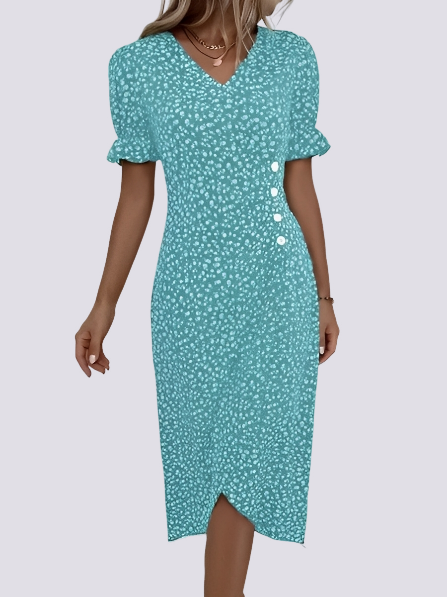 Fannie - Robe chic à imprimé floral pour femmes