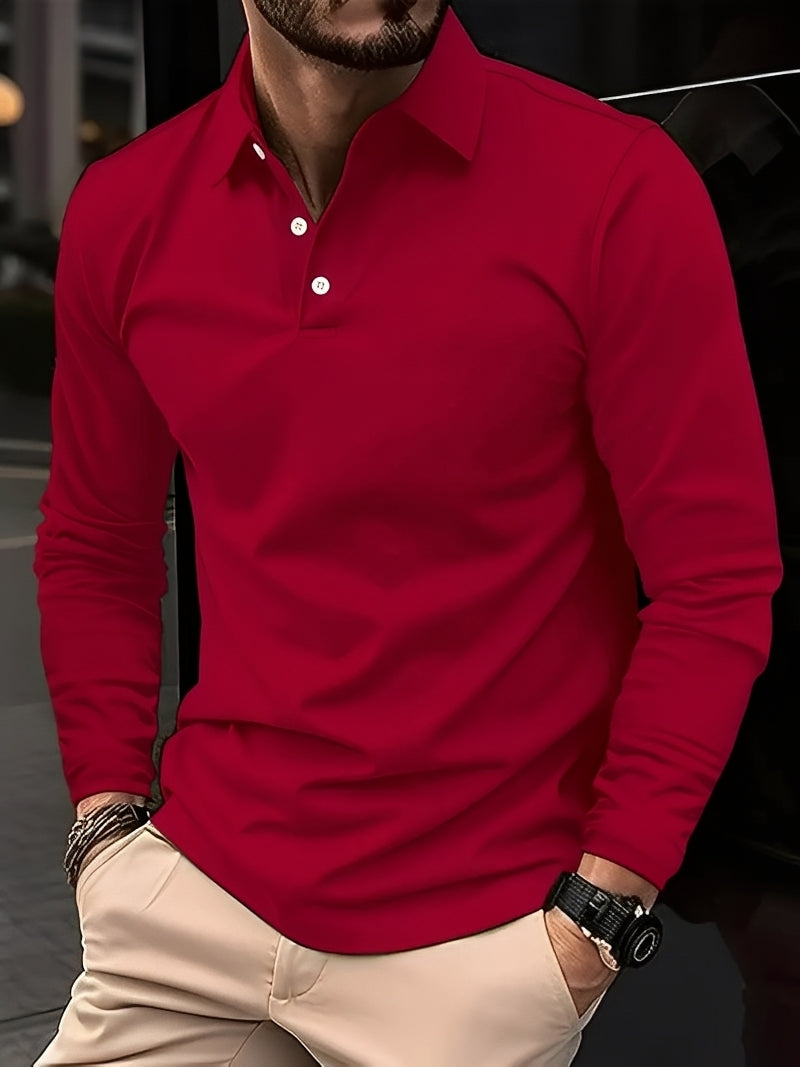 Burton - Classique polo à manches longues pour hommes