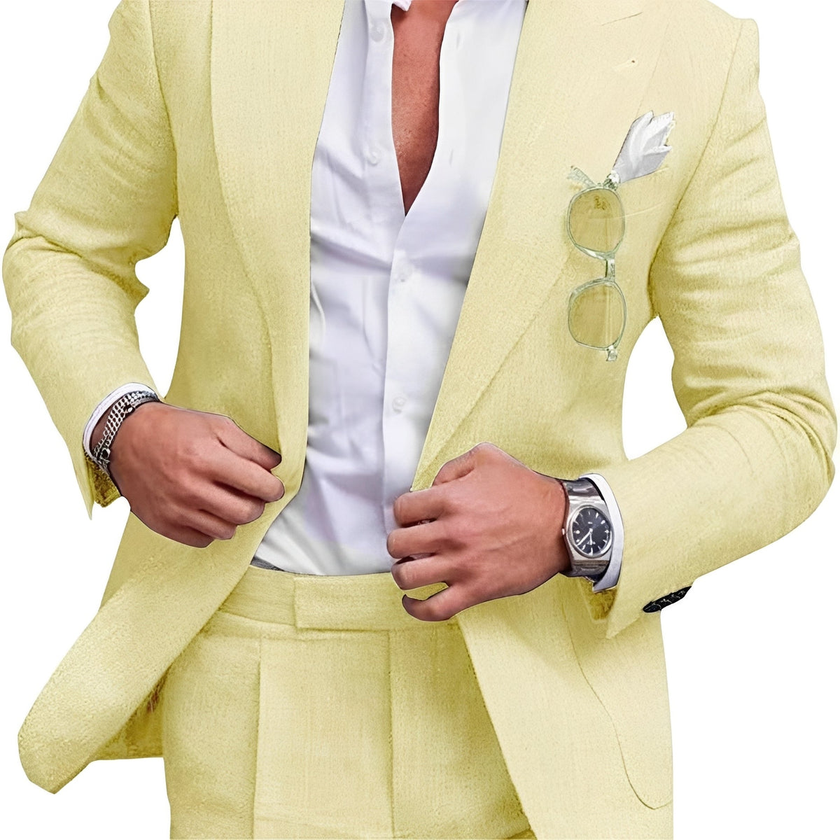 Kevin - Veste formelle à un bouton pour hommes