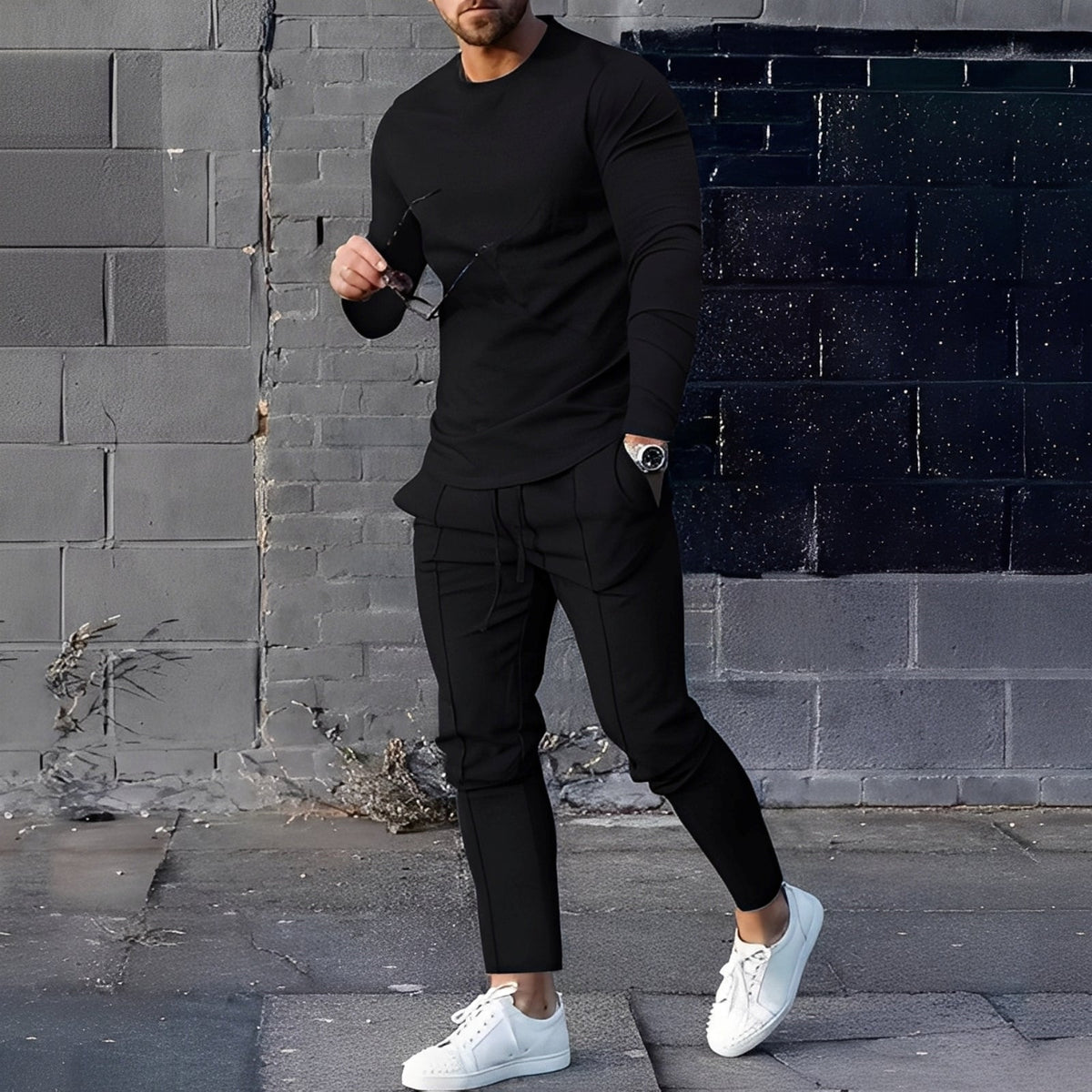 Adelard - Ensemble pour hommes composé d'un pull et d'un pantalon