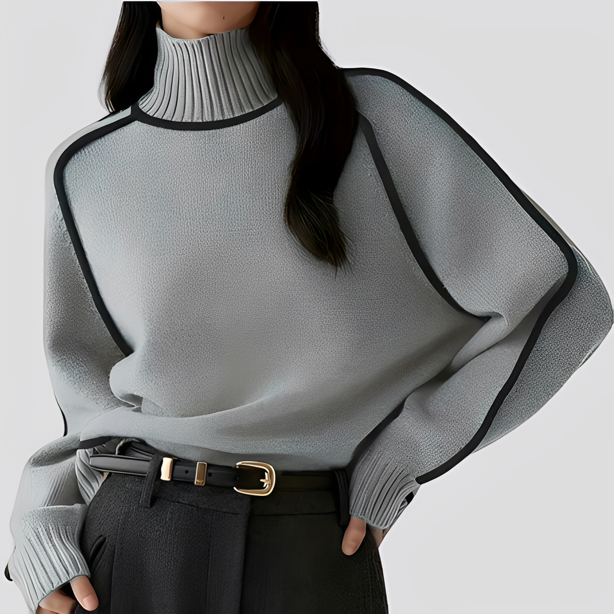 Azalea - Pull avec col roulé, chic et chaud