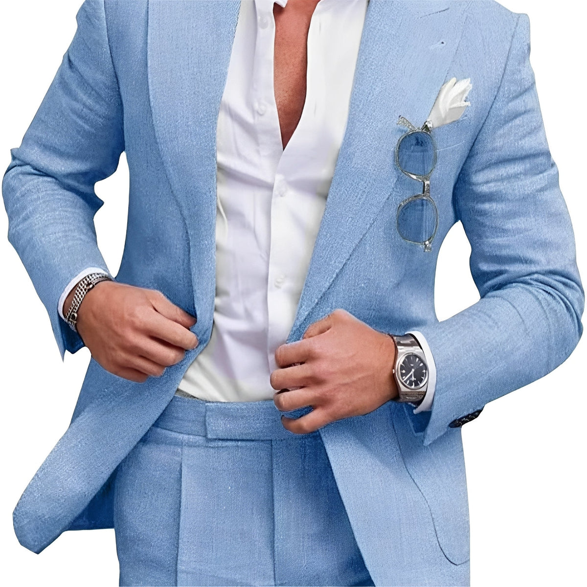 Kevin - Veste formelle à un bouton pour hommes