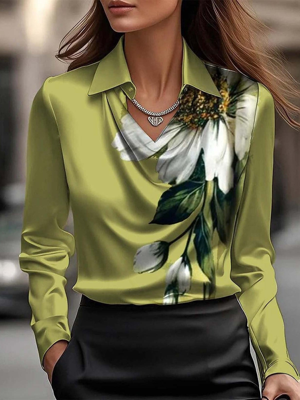 Amira - Blouse élégante avec volants pour femmes
