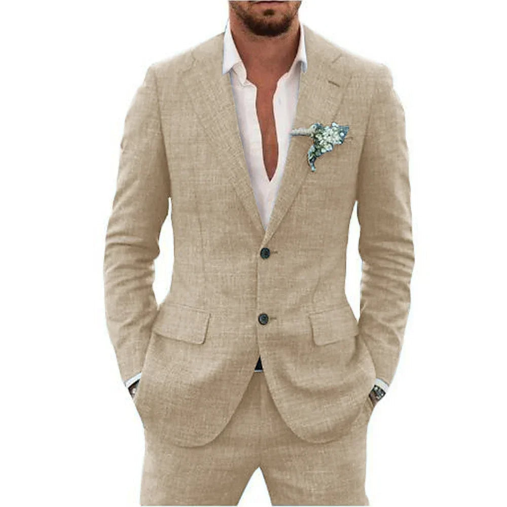 Marbod - Costume léger en lin pour hommes