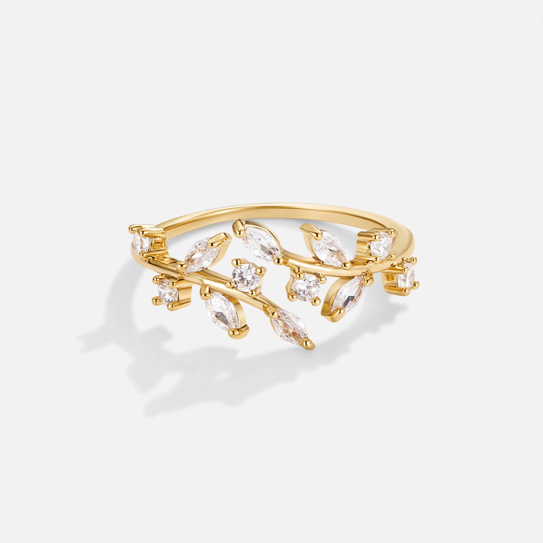 Aretha – Bague Liana Cristal en or 18K