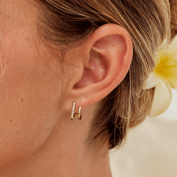 Zendaya – Boucles d'oreilles en cristal en forme de griffe en or 18K