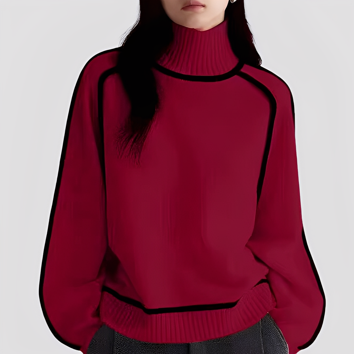 Azalea - Pull avec col roulé, chic et chaud