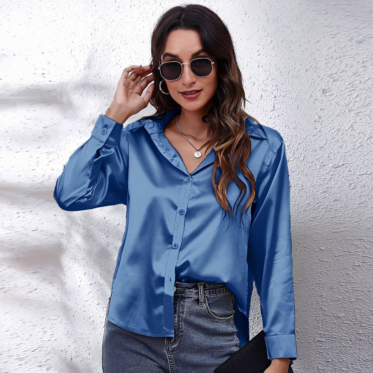 Erica - Blouse actuelle à manches longues pour femmes