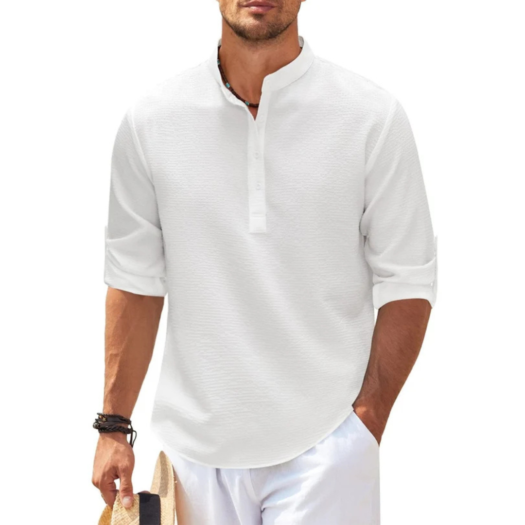 Cormac - Chemise tendance avec demi-patte de boutonnage
