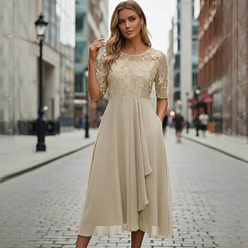 Victoria - Robe Élégante en Dentelle Creuse