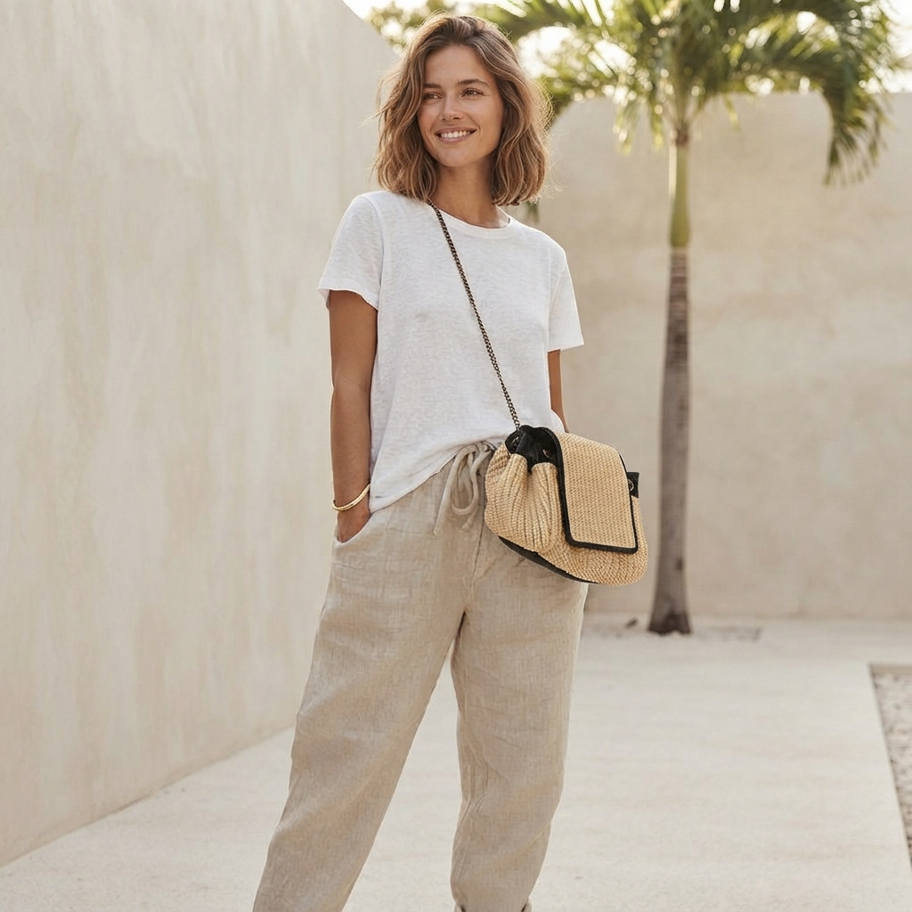 Martinie - Pantalon Décontracté à Cordon