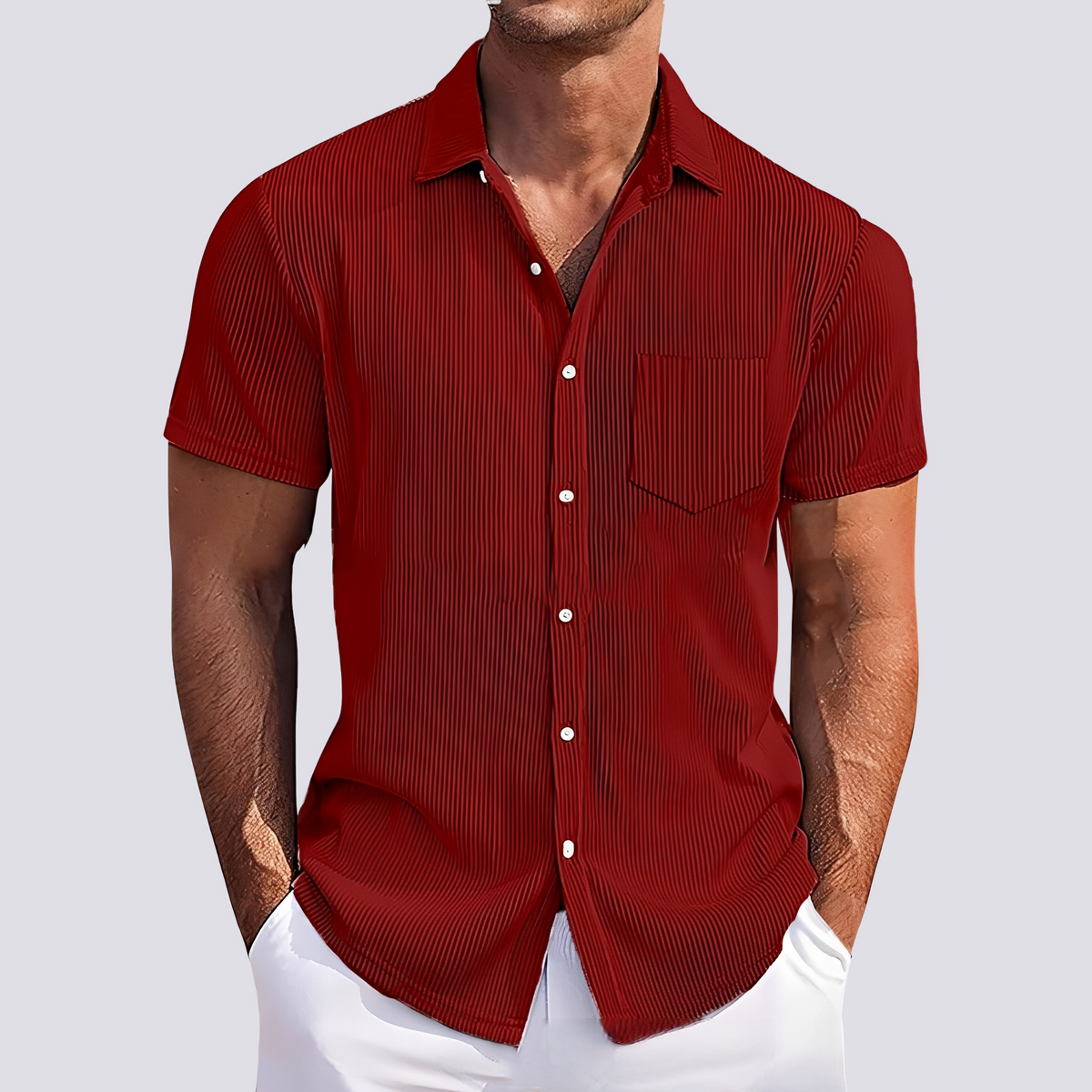 James - Chemise à rayures élégante pour hommes