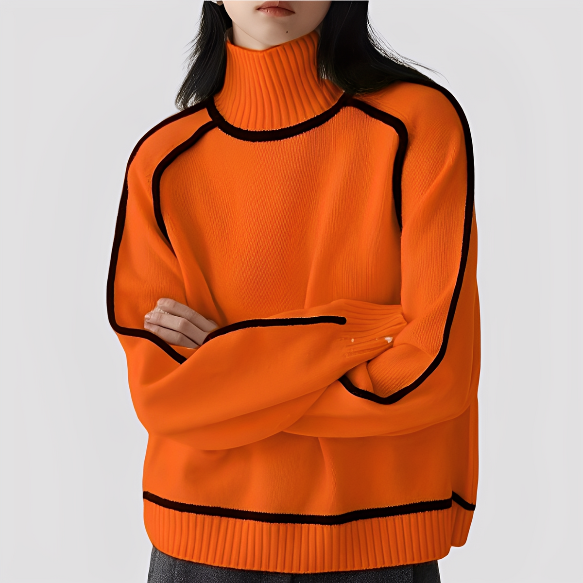 Azalea - Pull avec col roulé, chic et chaud