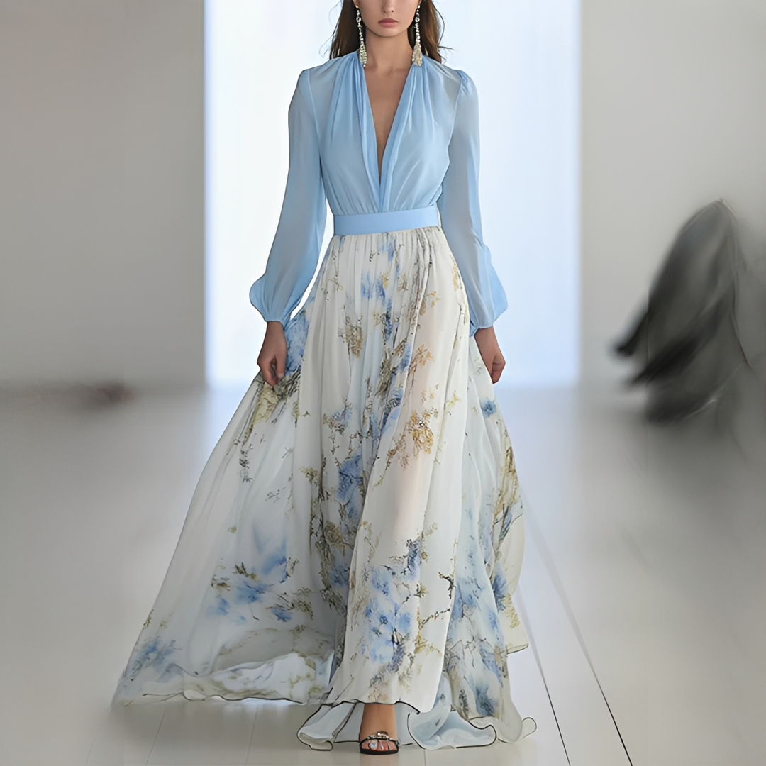 Mitchellie - Robe chic à décolleté en V pour femme