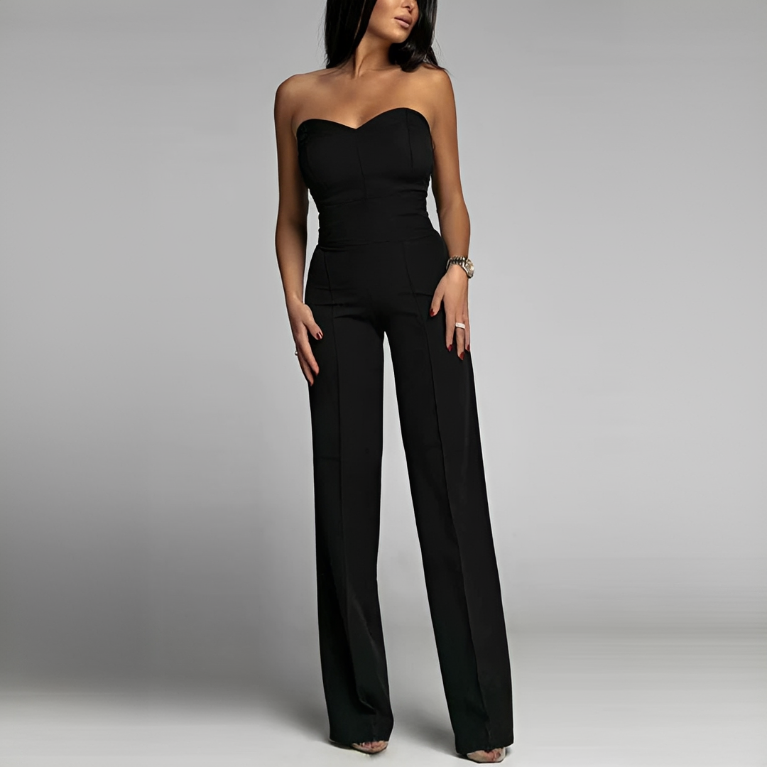 Meriam - Combinaison sans bretelles chic pour femme