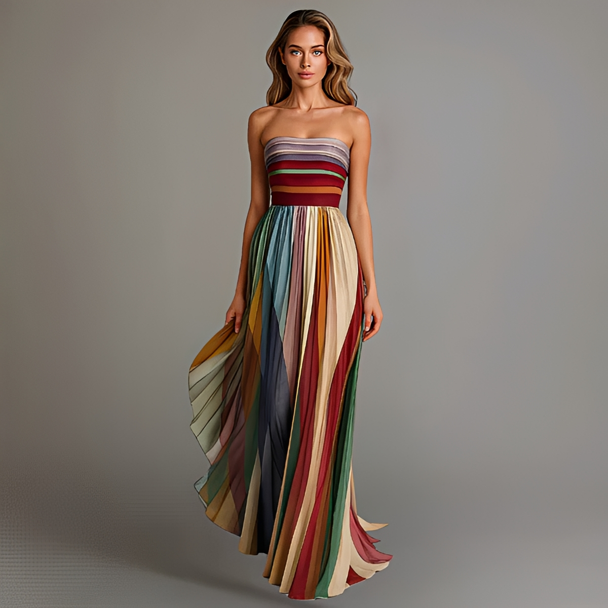 Gracelyn - Robe Maxi Élégante à Bustier