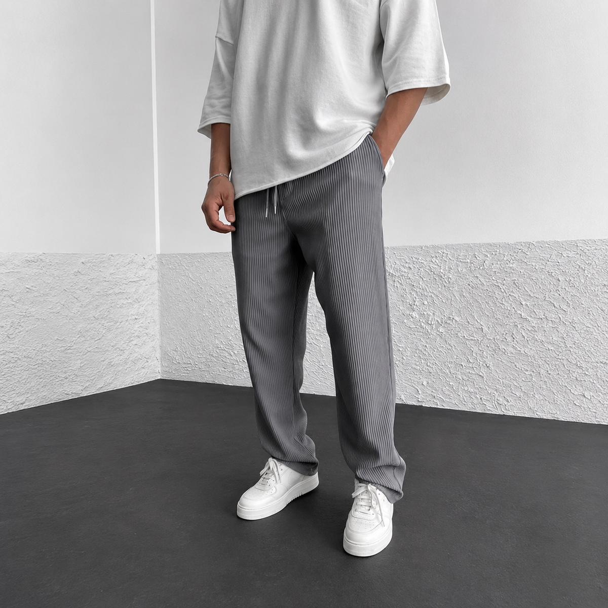 Zeke - Pantalon Décontracté à Cordon