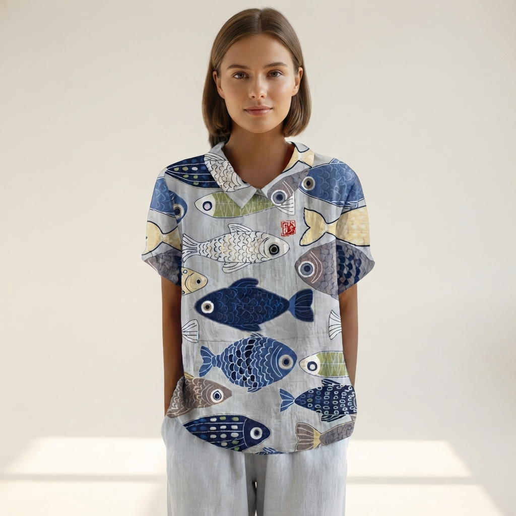 Salmah - Blouse Élégante et Fluide