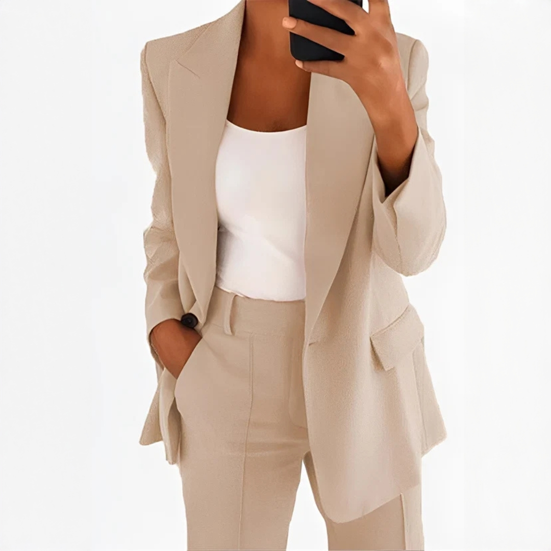 Muriel - Ensemble tailleur-pantalon élégant et raffiné