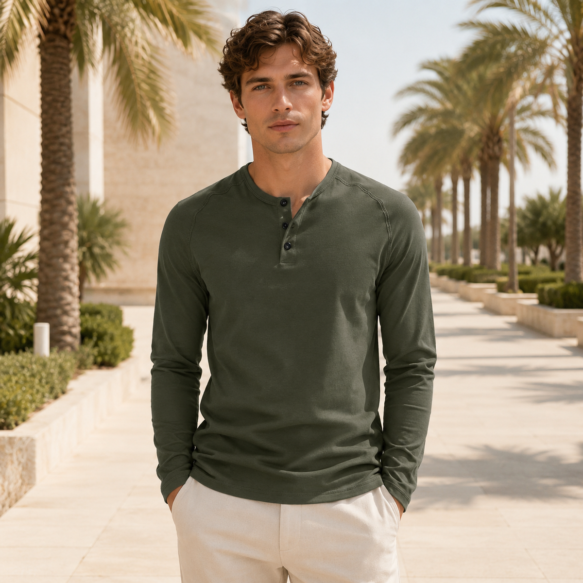 Keyhan - Chemise Henley Classique