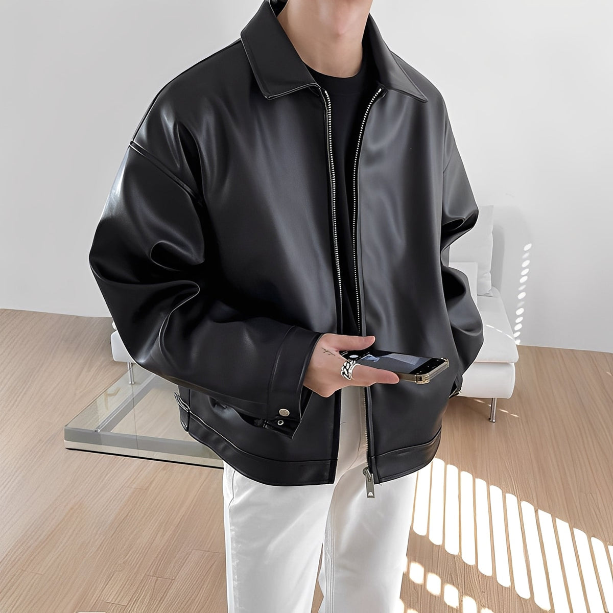 Lohan - Blouson large, solide et intemporel