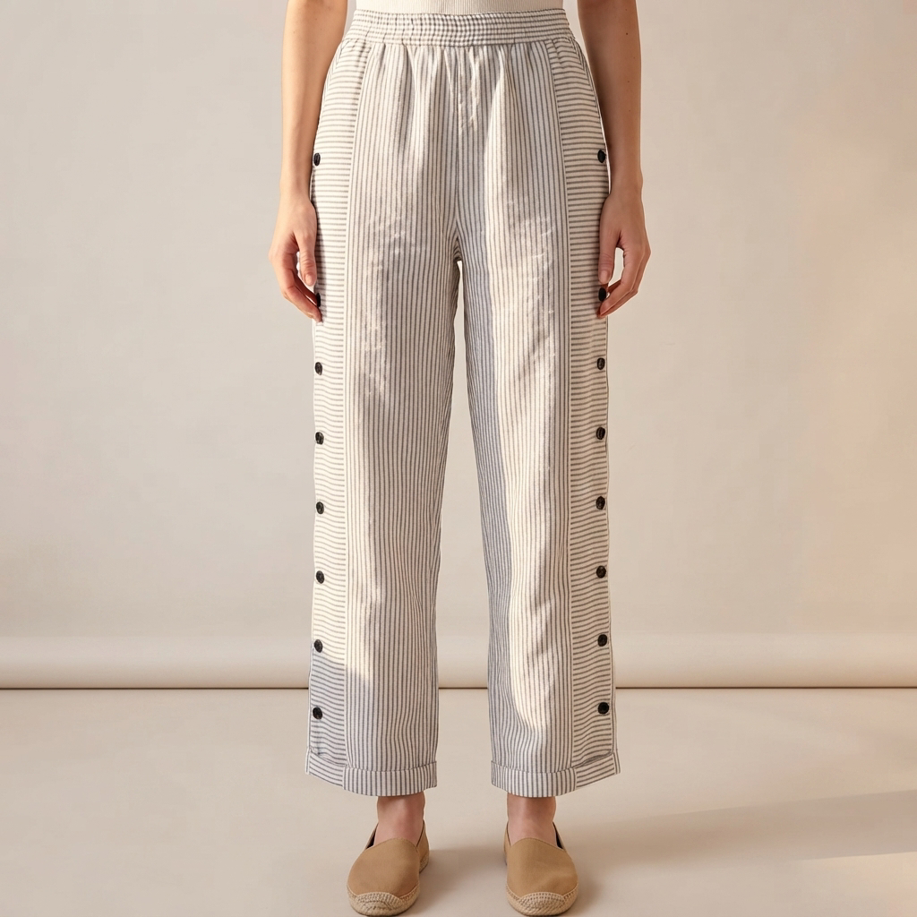 Lissa - Pantalon Large Décontracté
