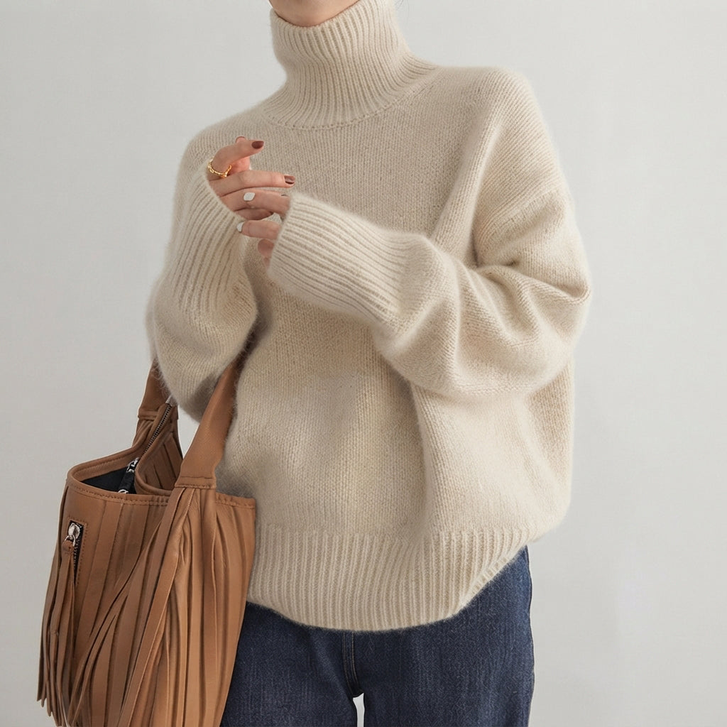 Lea - Pull à col roulé chic pour femmes