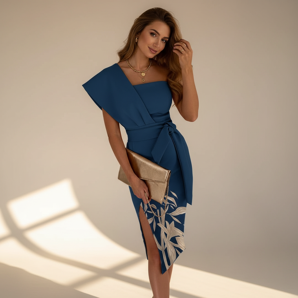 Viviana - Robe Midi Élégante et Chic