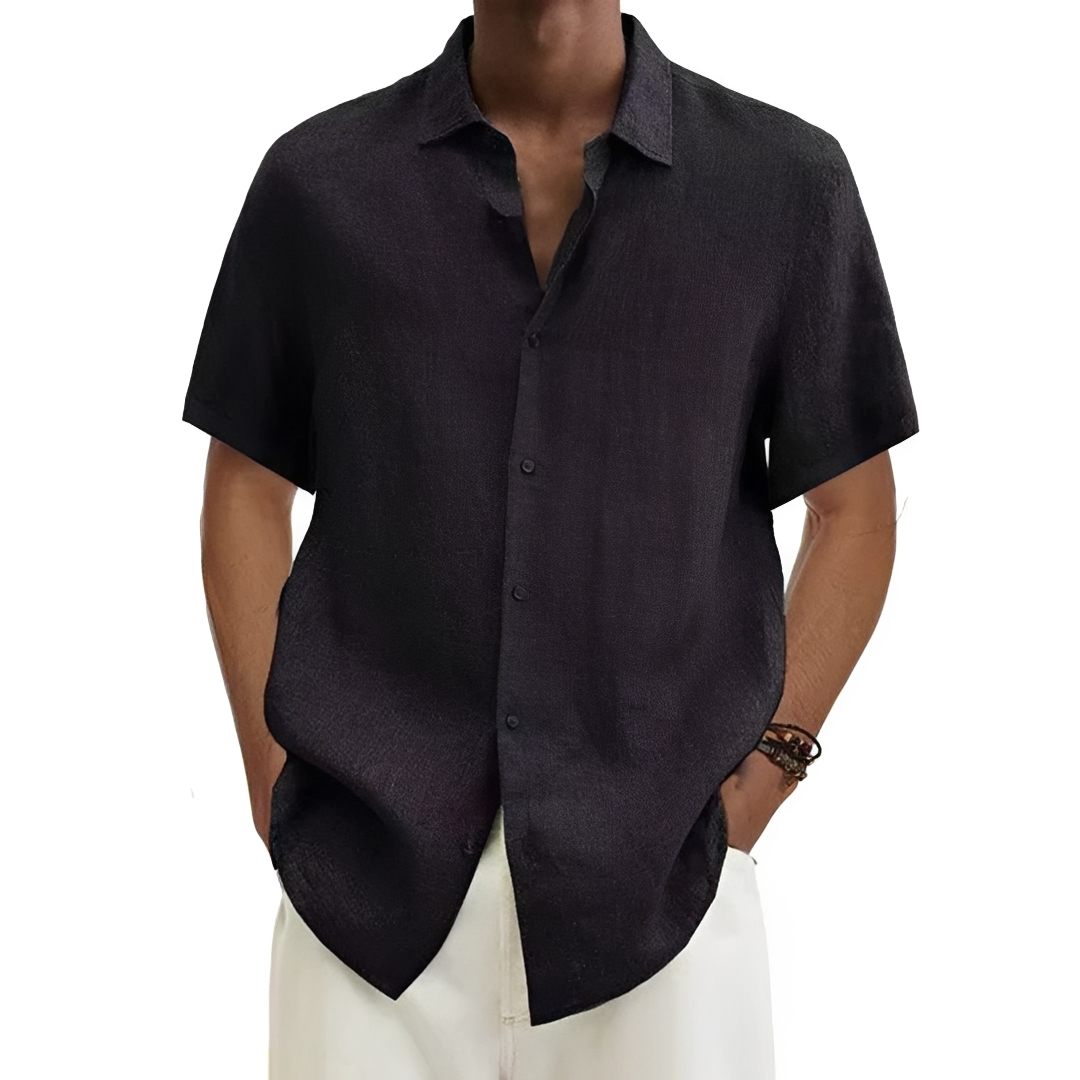Aamon - Chemise d'été aérée pour homme
