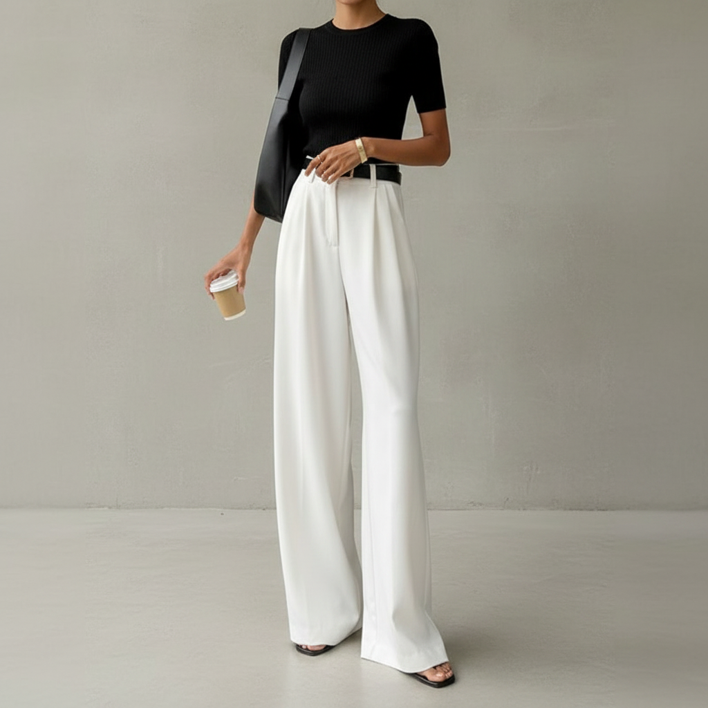 Marlene - Pantalon chic à jambes larges