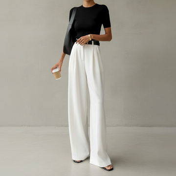 Marlene - Pantalon chic à jambes larges